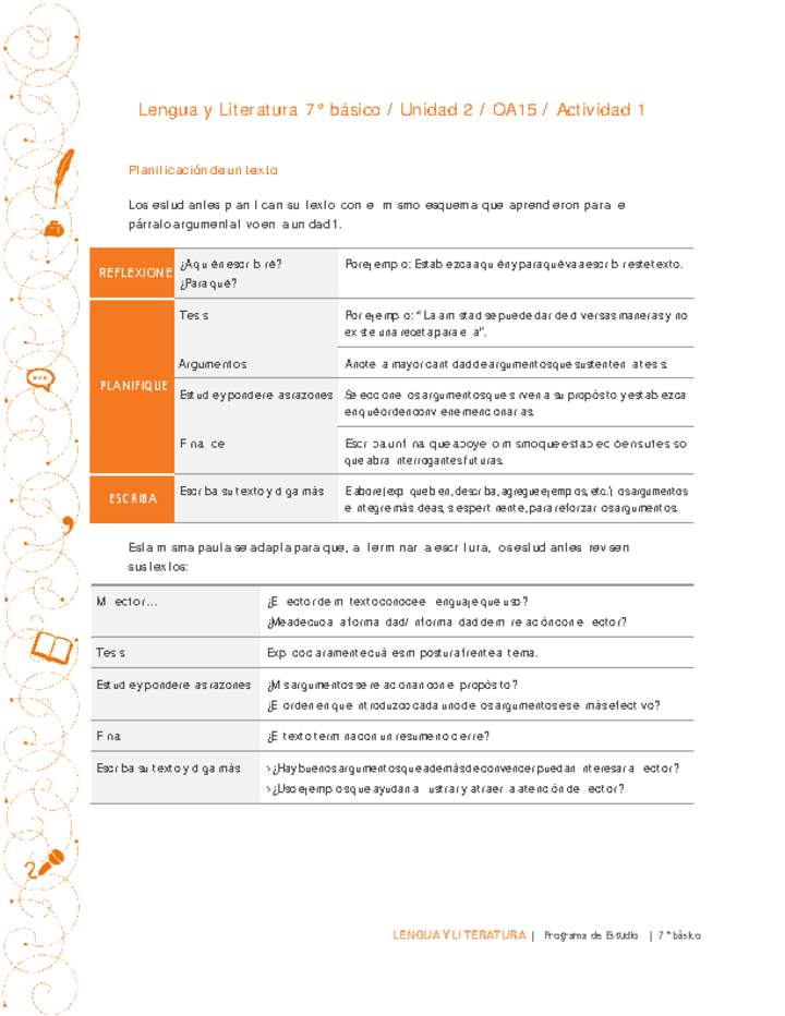 Lengua y Literatura 7° básico-Unidad 2-OA15-Actividad 1