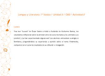 Lengua y Literatura 7° básico-Unidad 2-OA2-Actividad 2