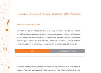 Lengua y Literatura 7° básico-Unidad 2-OA3-Actividad 1