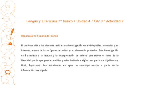 Lengua y Literatura 7° básico-Unidad 4-OA13-Actividad 2