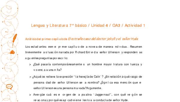 Lengua y Literatura 7° básico-Unidad 4-OA3-Actividad 1