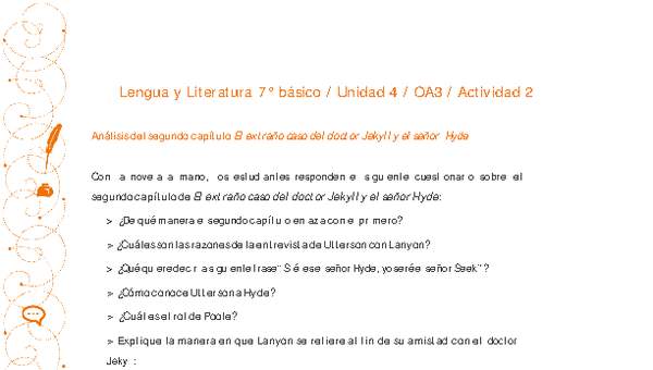 Lengua y Literatura 7° básico-Unidad 4-OA3-Actividad 2