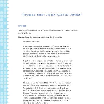 Tecnología 8° básico-Unidad 4-OA3;4;5;6-Actividad 1