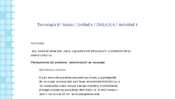 Tecnología 8° básico-Unidad 4-OA3;4;5;6-Actividad 1