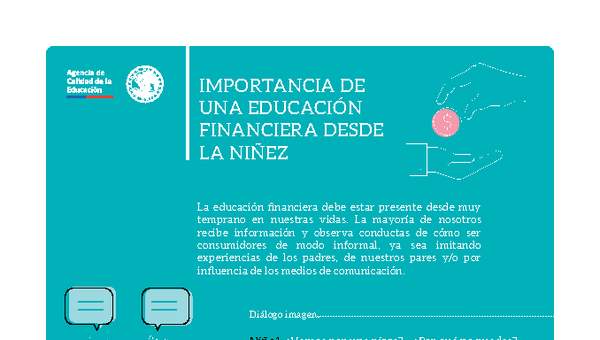 Importancia de la educación financiera desde la niñez