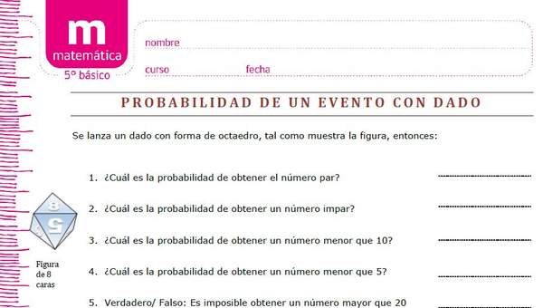 Probabilidad de un evento con dado