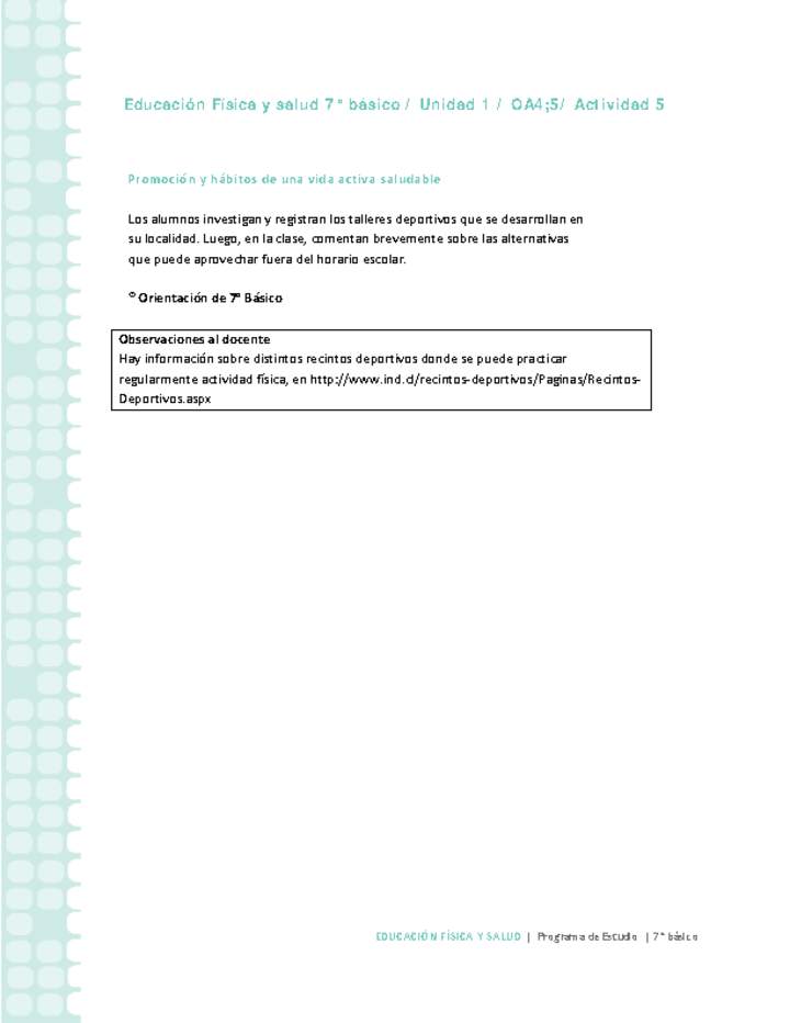 Educación Física 7 básico-Unidad 1-OA4;5-Actividad 5