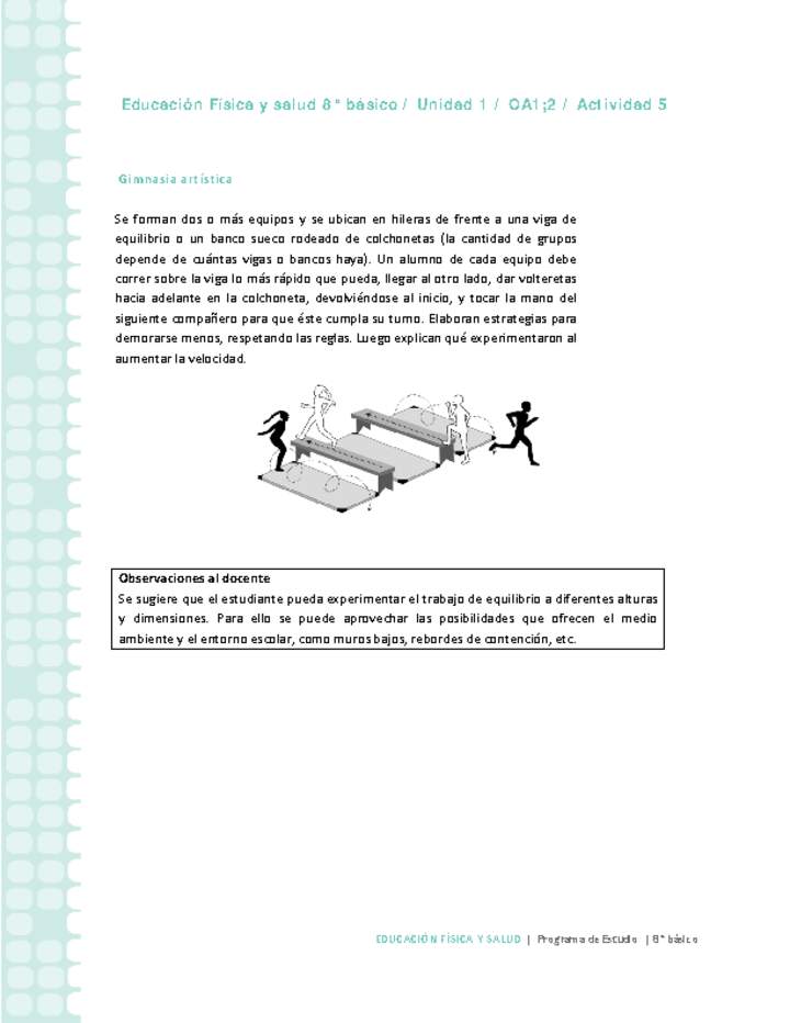 Educación Física 8 básico-Unidad 1-OA1;2-Actividad 5