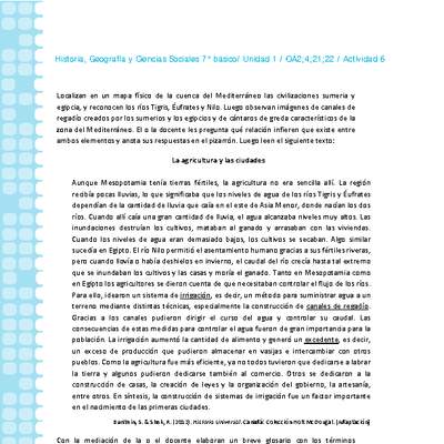 Historia 7° básico-Unidad 1-OA2;4;21;22-Actividad 6