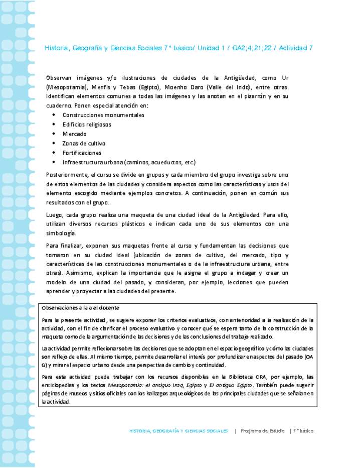 Historia 7° básico-Unidad 1-OA2;4;21;22-Actividad 7