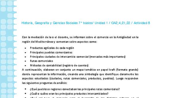 Historia 7° básico-Unidad 1-OA2;4;21;22-Actividad 8