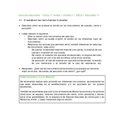 Ciencias Naturales 1 medio-Unidad 1-OA10-Actividad 11