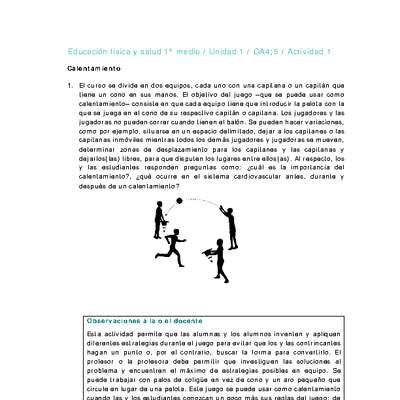 Educación Física 1 medio-Unidad 1-OA4;5-Actividad 1