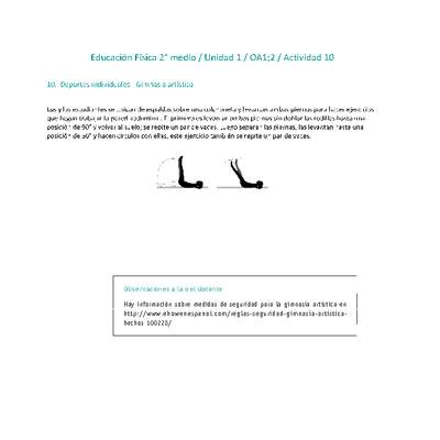 Educación Física 2 medio-Unidad 1-OA1;2-Actividad 10