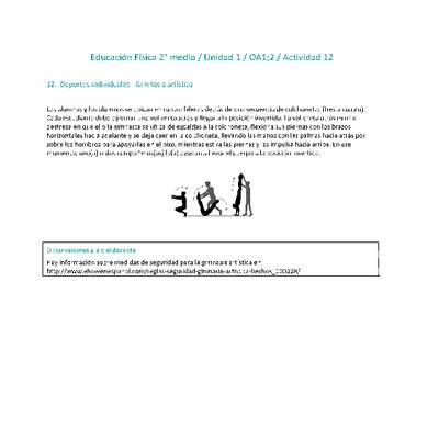Educación Física 2 medio-Unidad 1-OA1;2-Actividad 12