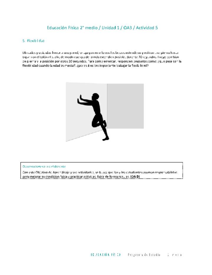 Educación Física 2 medio-Unidad 1-OA3-Actividad 5