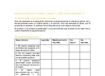 Lengua y Literatura 1 medio-Unidad 1-OA8;12;24-Actividad 15