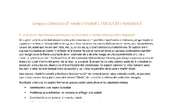 Lengua y Literatura 2 medio-Unidad 1-OA3;7;13-Actividad 3