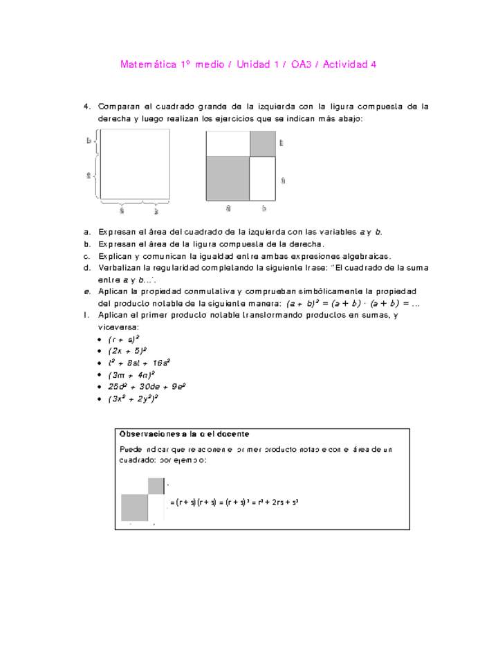 Matemática 1 medio-Unidad 1-OA3-Actividad 4