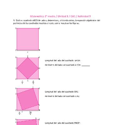 Matemática 2 medio-Unidad 1-OA1-Actividad 9