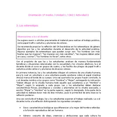 Orientación 1 medio-Unidad 1-OA2-Actividad 3