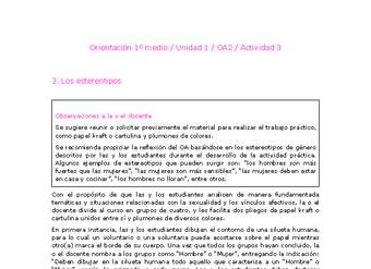 Orientación 1 medio-Unidad 1-OA2-Actividad 3