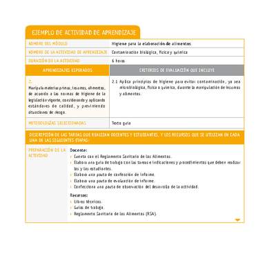 Contaminación biológica, física y química