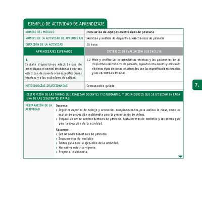 Medición y análisis de dispositivos electrónicos de potencia