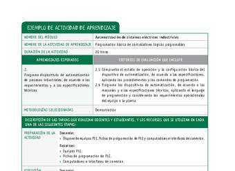 Programación básica de controladores lógicos programables