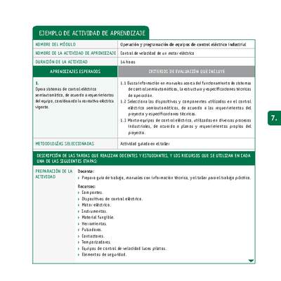 Control de velocidad de un motor eléctrico