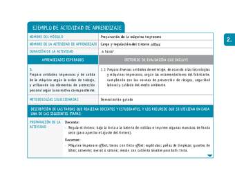 Carga y regulación del tintero offset