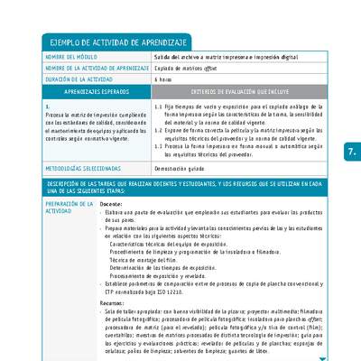 Copiado de matrices offset