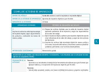 Ejercicios de impresión digital en gran formato