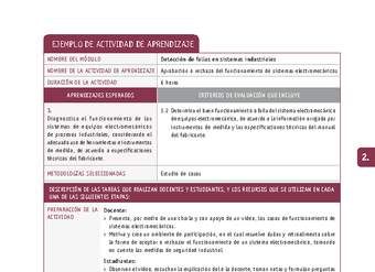 Aprobación o rechazo del funcionamiento de sistemas electromecánicos