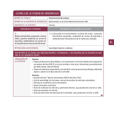 Aplica escáner, en el control electrónico del motor Otto