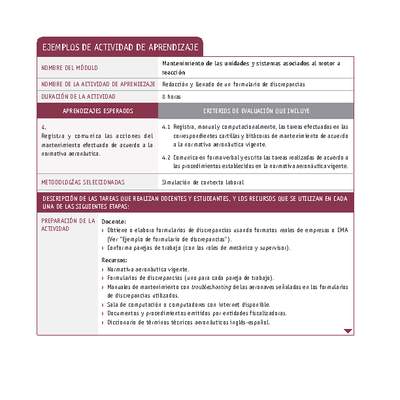 Redacción y llenado de un formulario de discrepancias