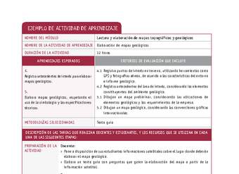 Elaboración de mapas geológicos