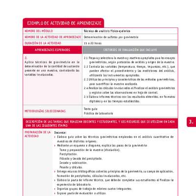 Determinación de sulfatos por gravimetría