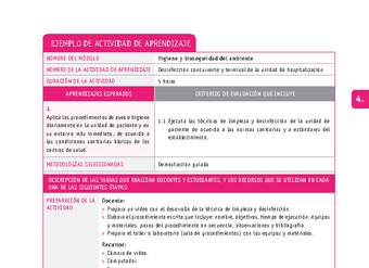 Desinfección concurrente y terminal de la unidad de hospitalización