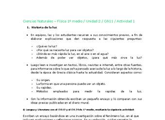 Ciencias Naturales 1 medio-Unidad 2-OA11-Actividad 1