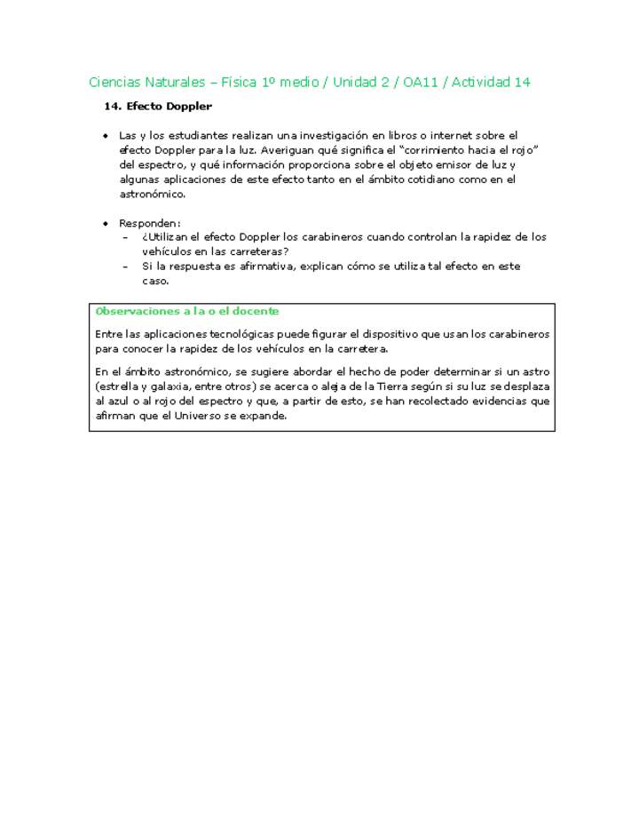 Ciencias Naturales 1 medio-Unidad 2-OA11-Actividad 14