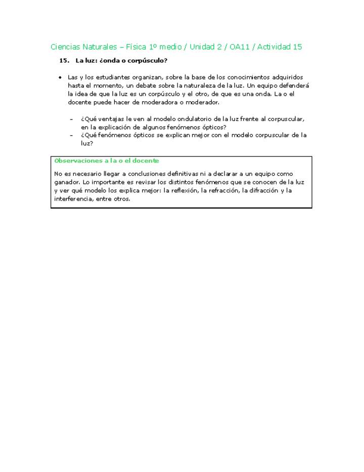 Ciencias Naturales 1 medio-Unidad 2-OA11-Actividad 15