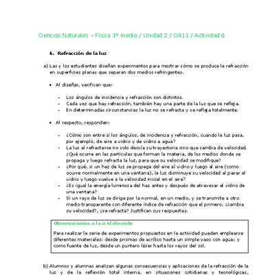 Ciencias Naturales 1 medio-Unidad 2-OA11-Actividad 6