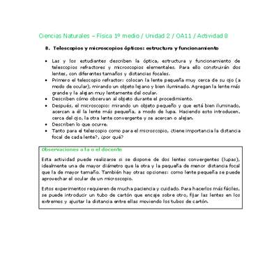 Ciencias Naturales 1 medio-Unidad 2-OA11-Actividad 8