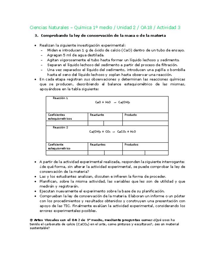 Ciencias Naturales 1 medio-Unidad 2-OA18-Actividad 3