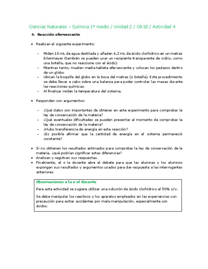 Ciencias Naturales 1 medio-Unidad 2-OA18-Actividad 4