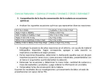 Ciencias Naturales 1 medio-Unidad 2-OA18-Actividad 7