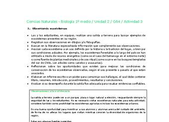 Ciencias Naturales 1 medio-Unidad 2-OA4-Actividad 3