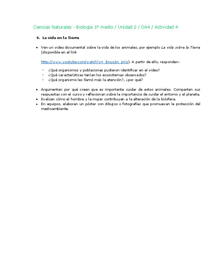 Ciencias Naturales 1 medio-Unidad 2-OA4-Actividad 4