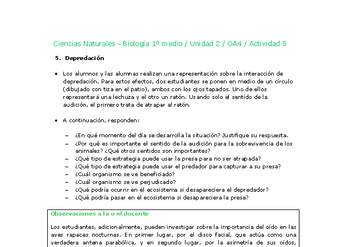 Ciencias Naturales 1 medio-Unidad 2-OA4-Actividad 5